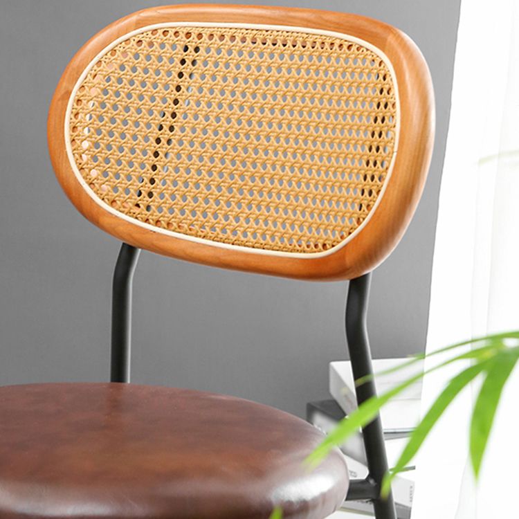 Ensemble de chaises en métal de style contemporain, chaises latérales à dossier ouvert pour cuisine et salle à manger