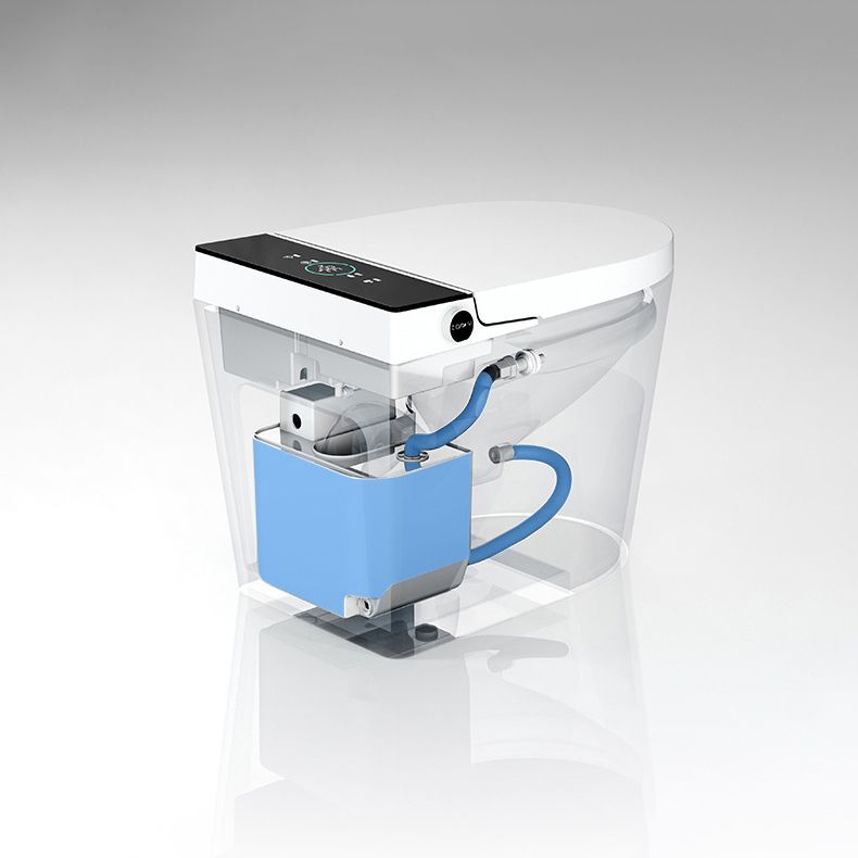 Modern Floor Mount Urine Toilet White Siphon Jet Toilet Bowl with Toilet Seat