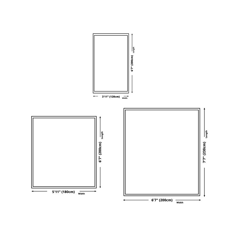 Gray Simple Carpet Polyester Geometry Print Carpet Washable Carpet for Drawing Room