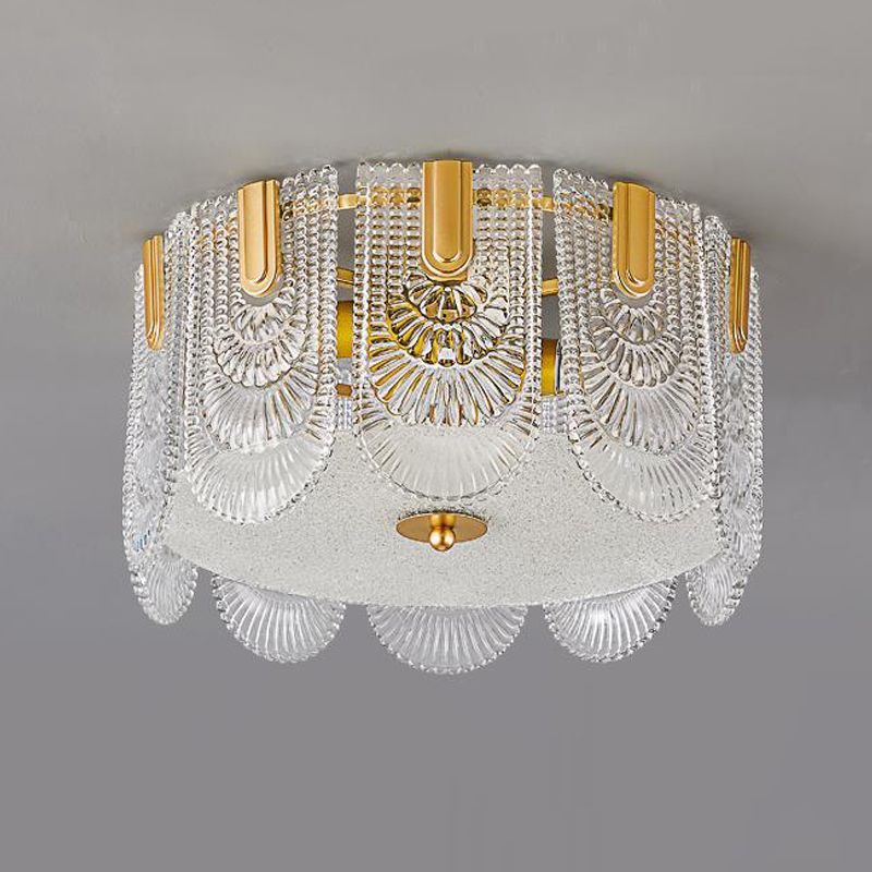 Nordic Ceiling Lamp Minimalist Glass Shade Flush Mount Light Fixture