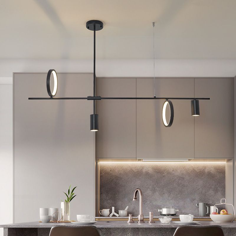 Colgante nórdico de la isla múltiple de la isla de metal múltiple para el comedor