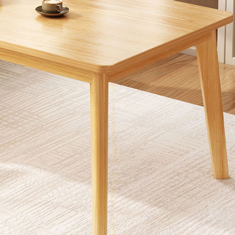 Modern 1/4/5 Pieces Dining Table Wood Rectangle Furniture for Restaurant