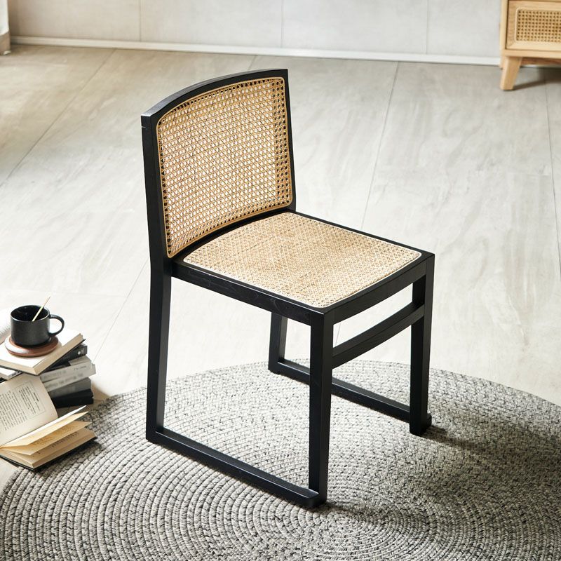 Sillas de comedor de estilo tradicional Sillas de comedor sin brazos de cocina con patas de madera
