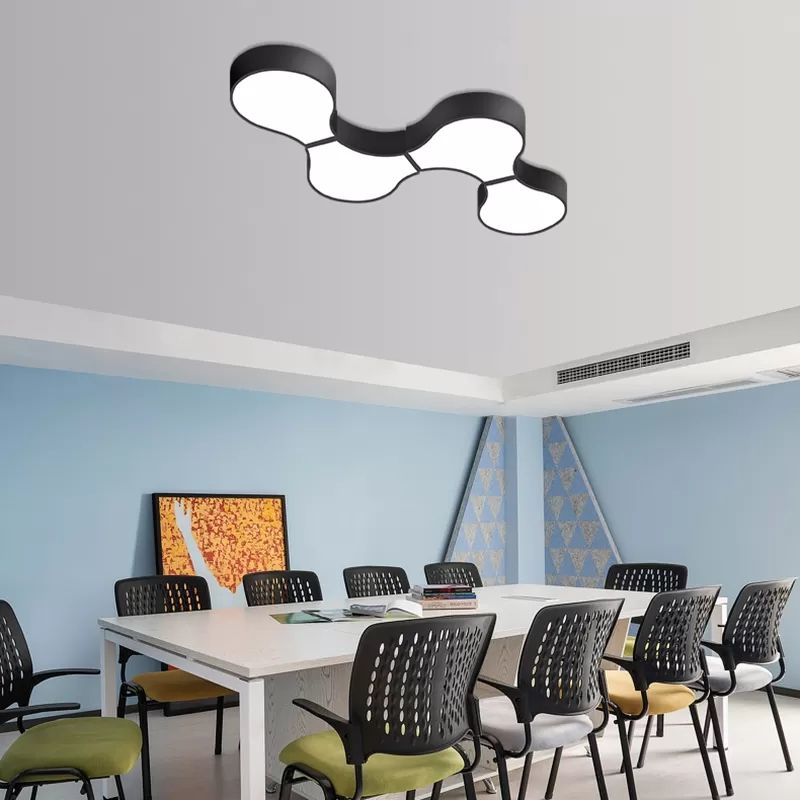 Metal and Acrylic Ceiling Mount Light Modern Style LED Ceiling Lamp for Living Room