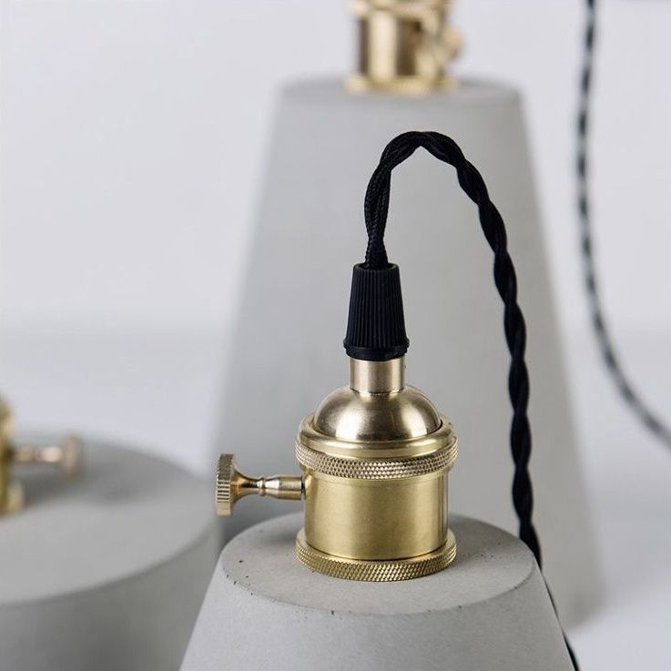 Luci a soffitto a sospensione cemento con tonalità moderna 1 ciondolo luce