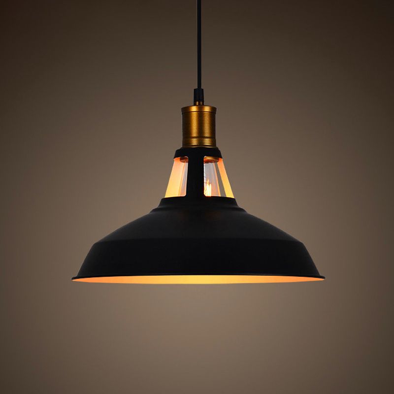 Assalto a sospensione Light Vintage Style Restaurant Light Segret con tonalità in metallo dipinto