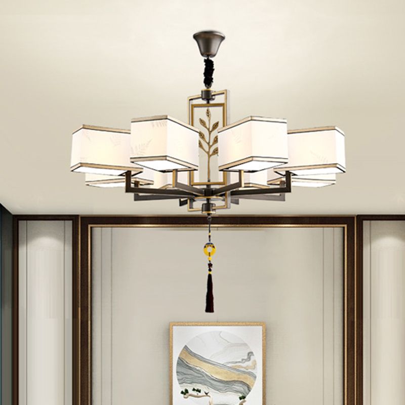 Forme de géométrie de style moderne Tabrics de lustre de la lampe à suspension multicer