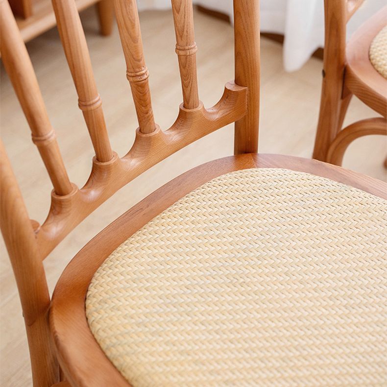 Design moderno francese Design Back Side Sedia Woods Sedie da pranzo a casa