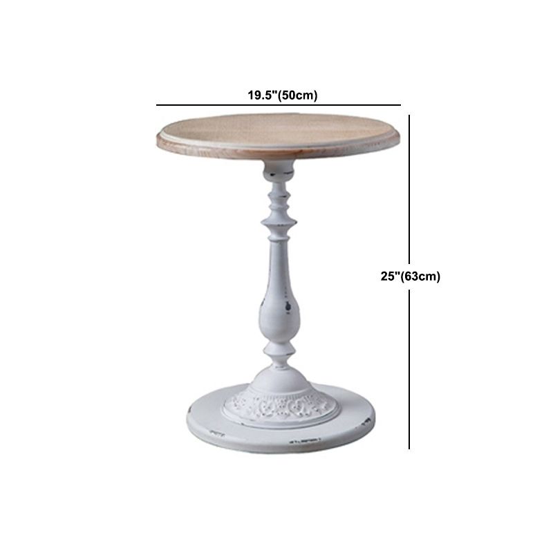 French Country Distressed Cocktail Table Wooden Coffee Cocktail Table for Home