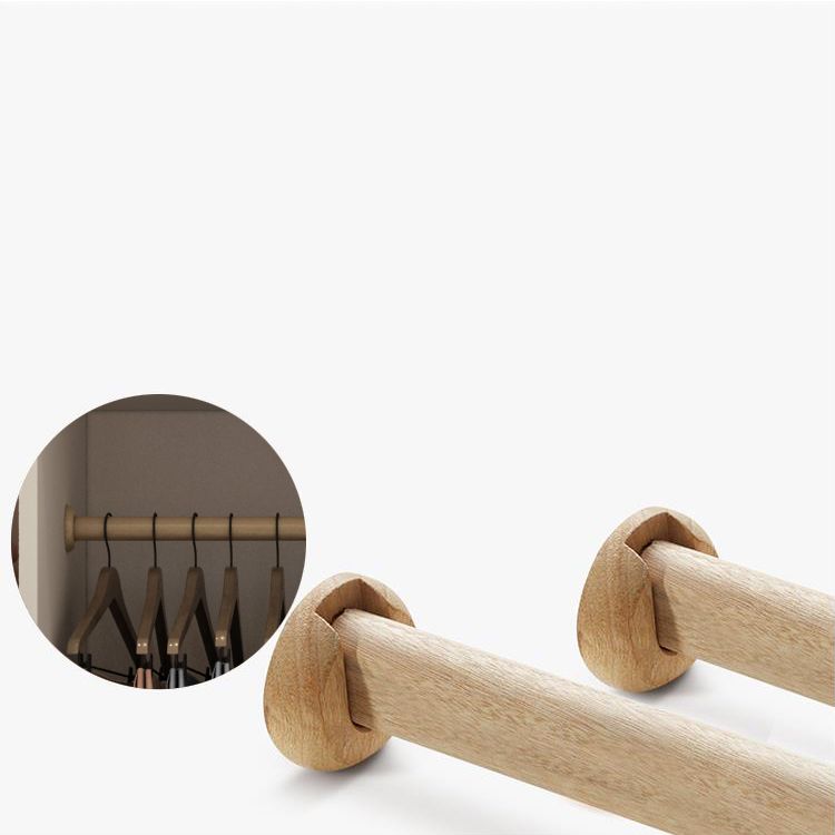 White Wardrobe Closet Engineered Wood Wardrobe Armoire with Drawer