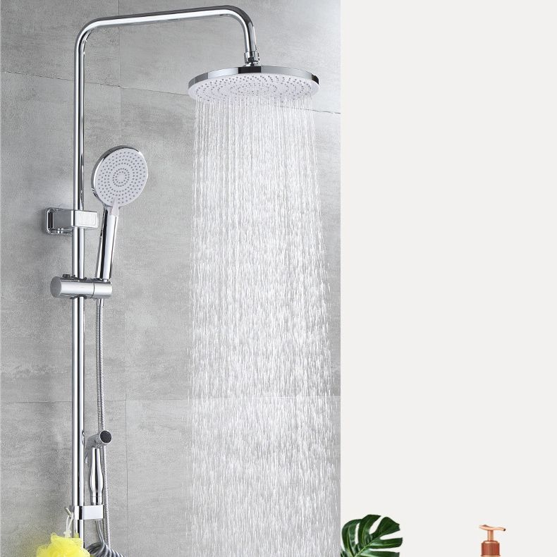Brass Shower System Temperature Control Wall Mounted Shower Combo with Valve