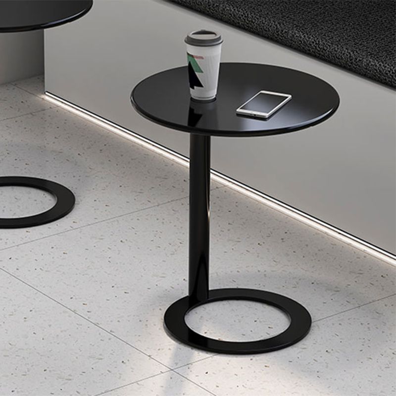 Rustic Accent Side Table Living Room Round Metal Sofa Side Accent Table