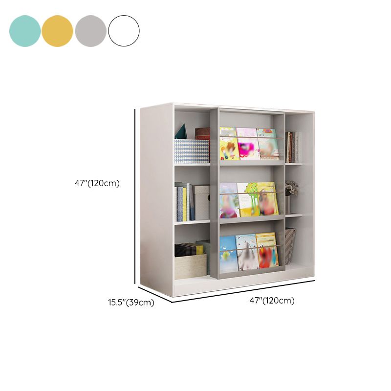 Engineered Wood Standard Bookshelf Contemporary Closed Back Bookcase