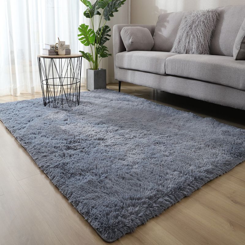 Mehrfarbiger einfarbiger Teppich aus Polyster, lässiger Teppich für den Innenbereich, schmutzabweisend, haustierfreundlich, pflegeleichter Teppich für das Wohnzimmer