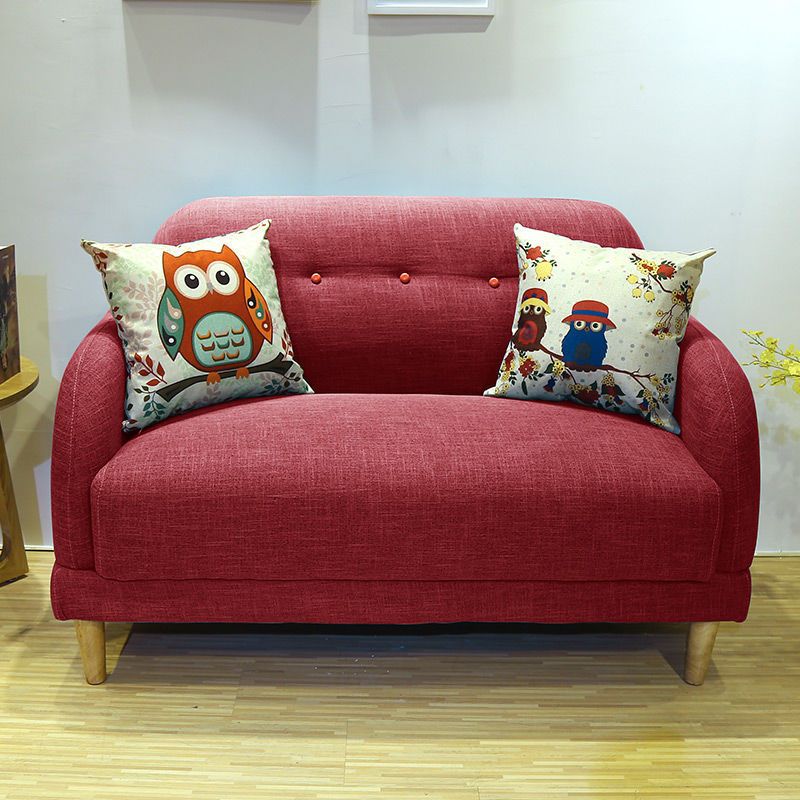 Contemporary Tufted Split-Back Standard Square Arm Living Room Sofa