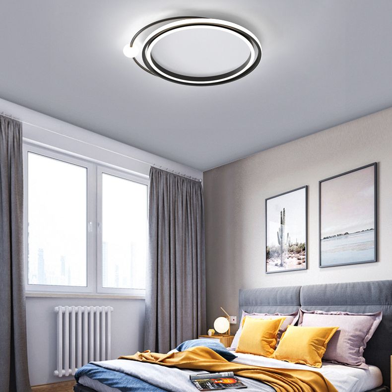 2,3-inch ultradunne cirkels LED-plafondlamp Hedendaags minimalisme Aluminium verlichtingsarmatuur voor slaapkamer