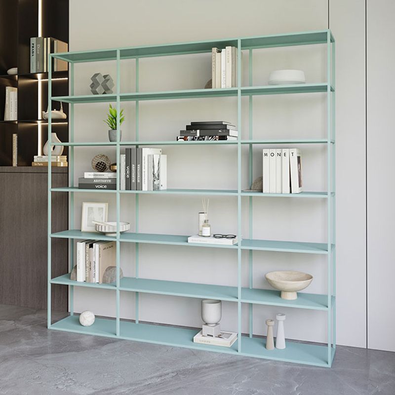 Industrial Antique Finish Shelf Bookcase Etagere Metal Bookshelf with Shelves