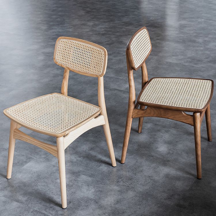 Solid Wood Side Chair Glam Style Indoor Dining Chair (Set of 2)