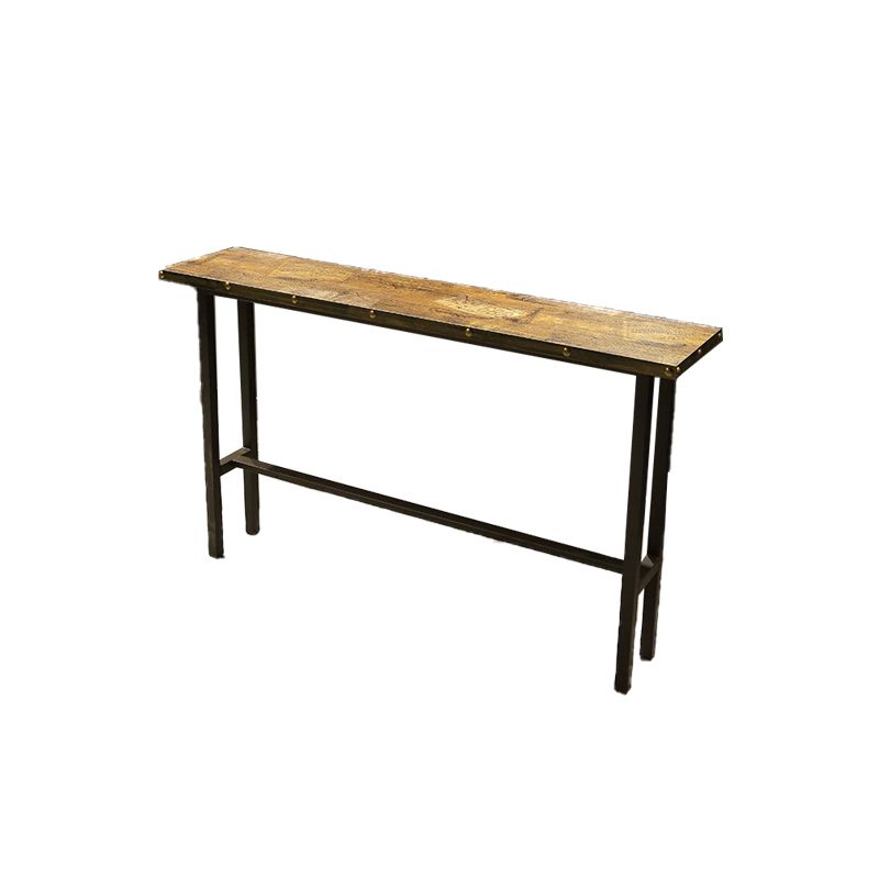 Industrial Style Bar Table Wood Bar Dining Table for Coffee Room