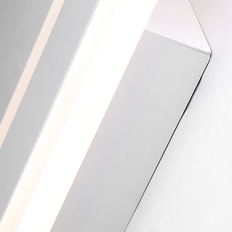 Strip Shape Wall Light Modern Style Metal 1 Light Sconce Light for Shower Room