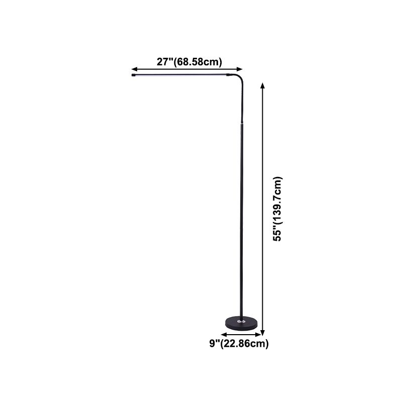 Luz lineal Luz de estilo moderno 1 lámparas de luz de piso para dormitorio