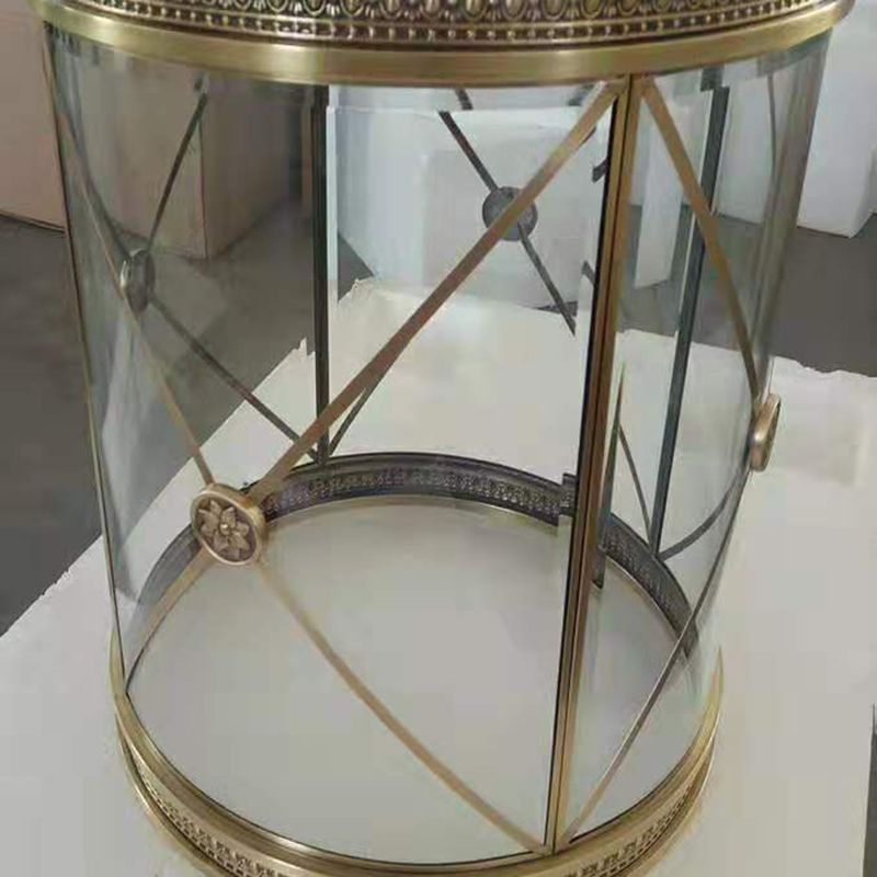 Cylinder Chandelier Light Fixture Traditional Glass Pendant Lighting for Restaurant