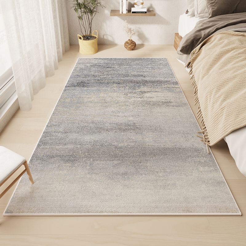 White Rhombus Rug Polyester Casual Rug Washable Rug for Living Room