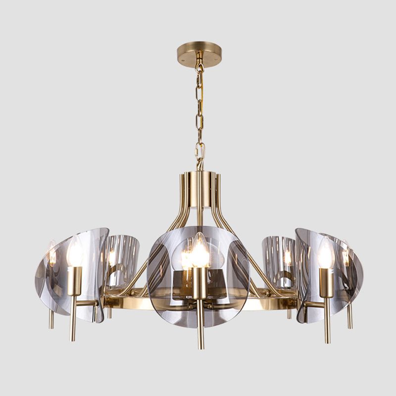 Glass Shade Chandelier Lighting Fixture Modern Chandelier Pendant Light for Sitting Room