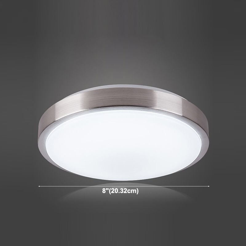 Lámpara de techo redonda sencilla de montaje empotrado LED de aluminio para sala de estar