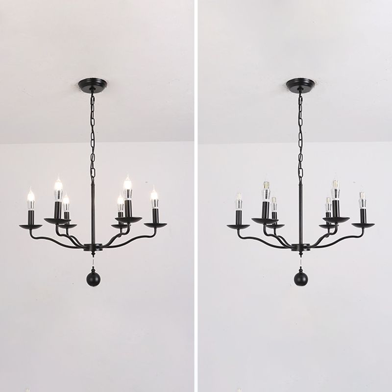 Traditional Metal Pendant Light Sputnik Cylinder Ceiling Light for Dining Room