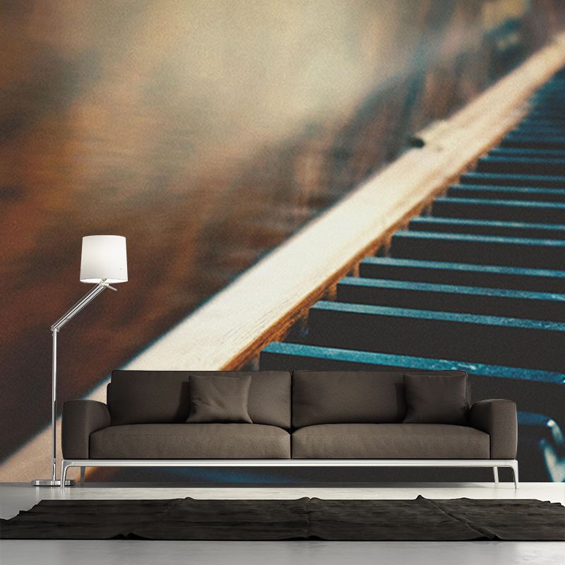 Piano Wall Mural Photography Stylr Decorative Environment Friendly for Wall Decor