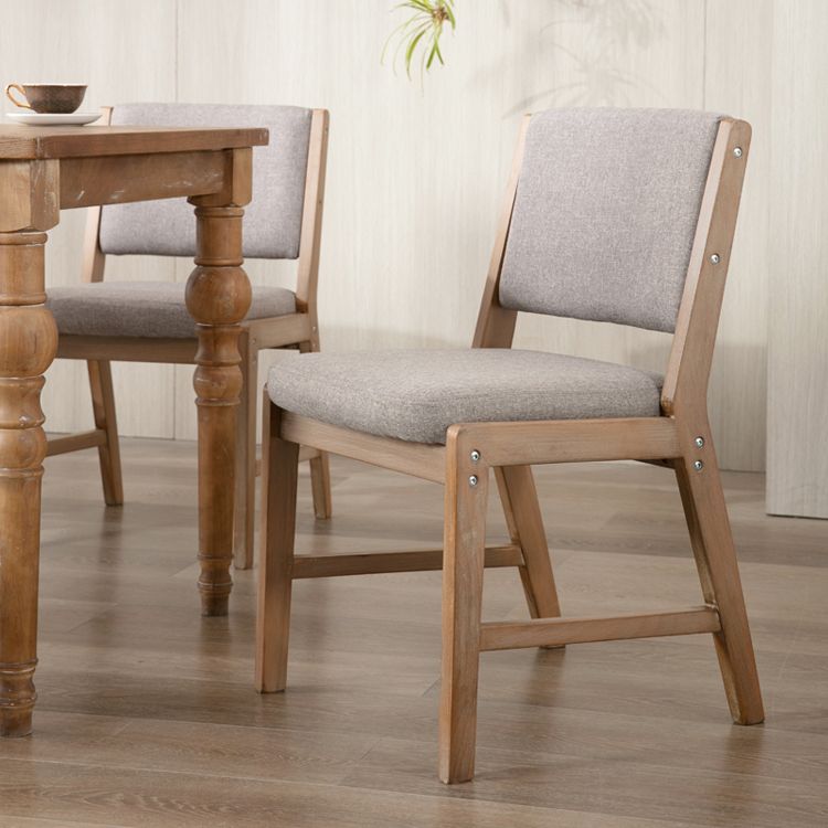 Nordic Style Upholstered Side Chairs Open Back Dining Side Chairs for Kitchen