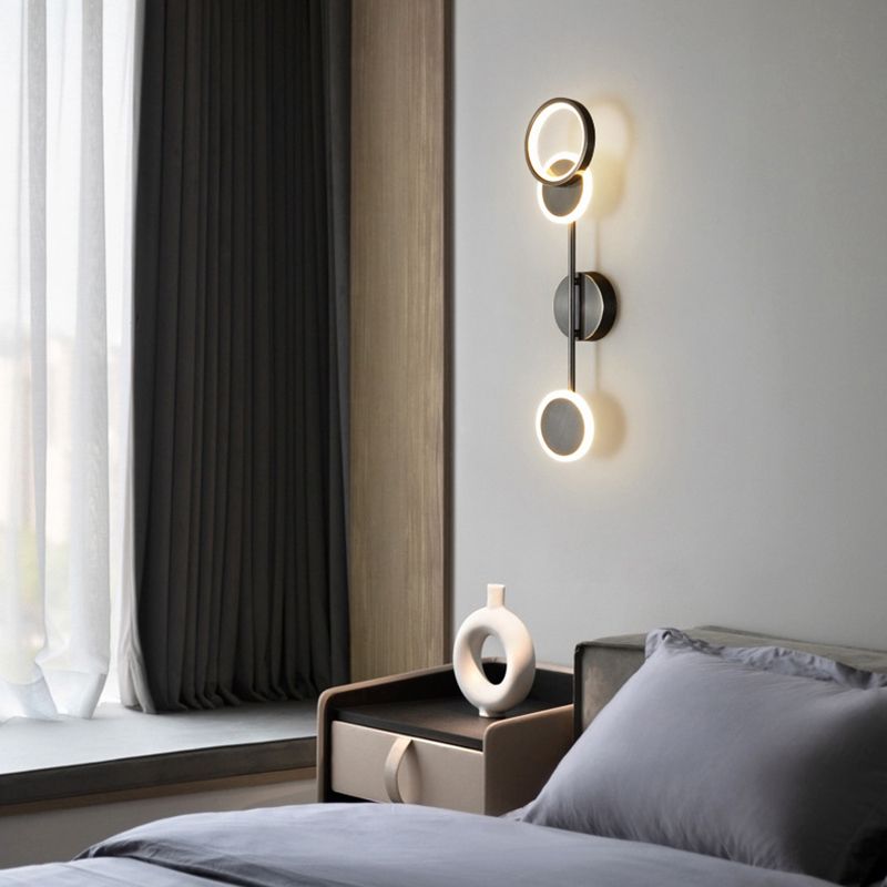 Multiple-Light Geometric Wall Sconce Lighting Modern Metal Wall Sconces