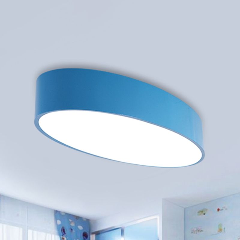 Acrylic Oval LED Flush Mount Light Modern Simple Style Ceiling Lamp for Kid Bedroom
