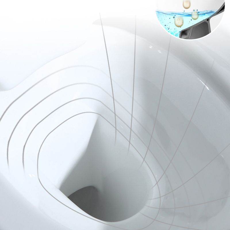 Contemporary Wall Mount Toilet Bowl White Seat Included Urine Toilet for Bathroom