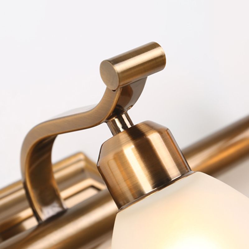 Glass Bronze Wall Sconce Lighting Conical Minimalistic Wall Mounted Light Fixture
