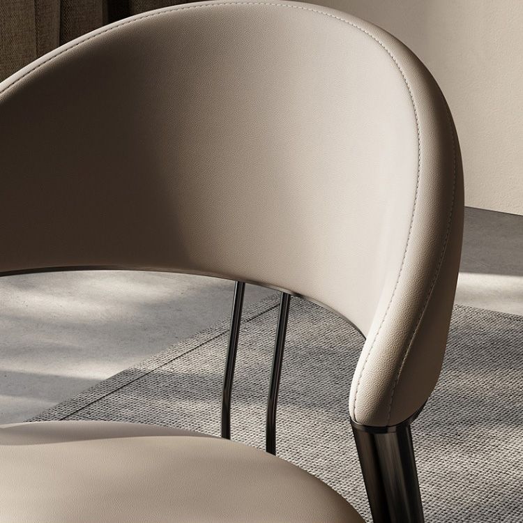 Modern Indoor Kitchen Dining Chair Open Back Dining Side Chair