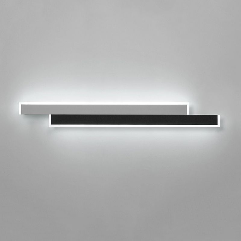 Contemporary Style Linear Wall Mounted Lamps Metal 2 Lights Wall Mounted Lights