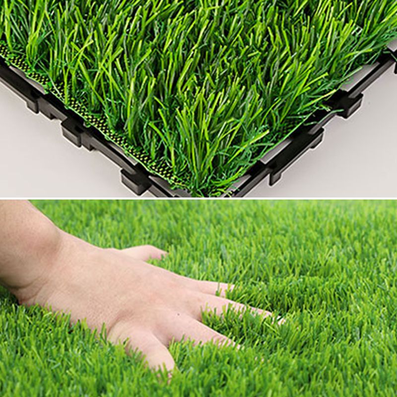 Outdoor Deck Tiles Striped Detail Composite Snapping Wooden Deck Tiles