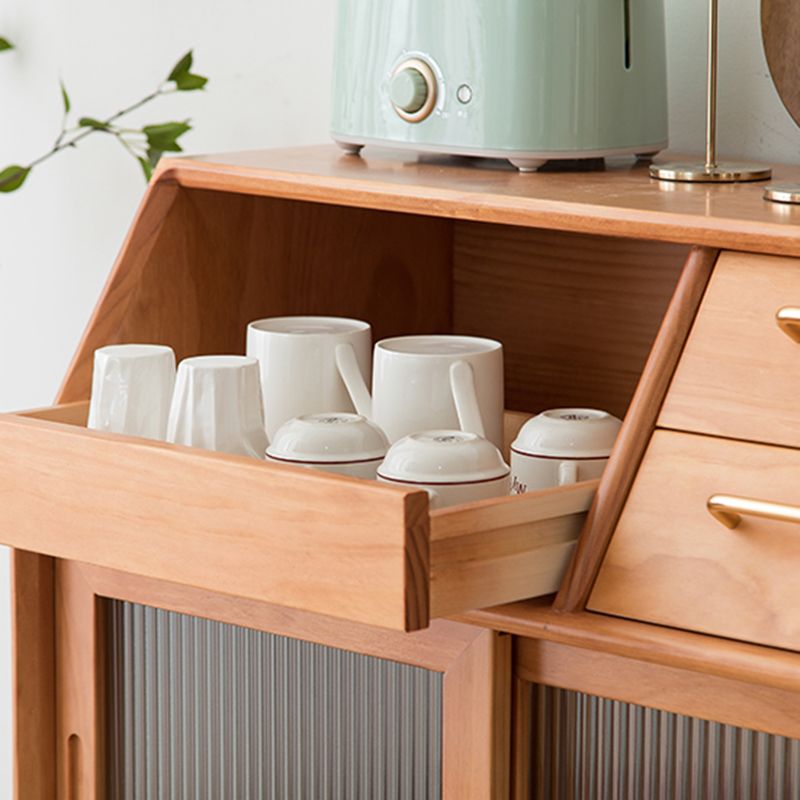 38.58" Tall 2 - Drawer Accent Cabinet, 1-door Wooden Rectangle Cabinet with Shelf