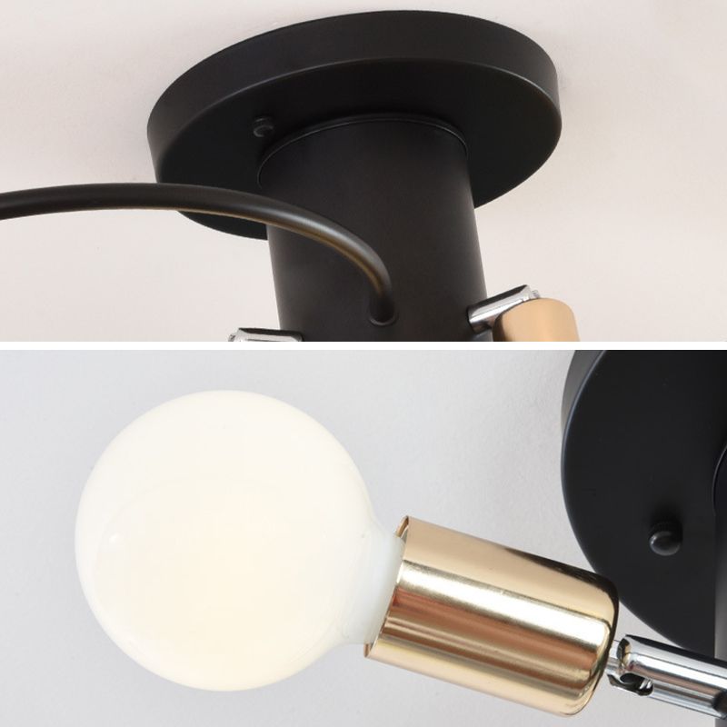 Industrial Ceiling Light Minimalist Flush Mount Light Fixture for Bedroom