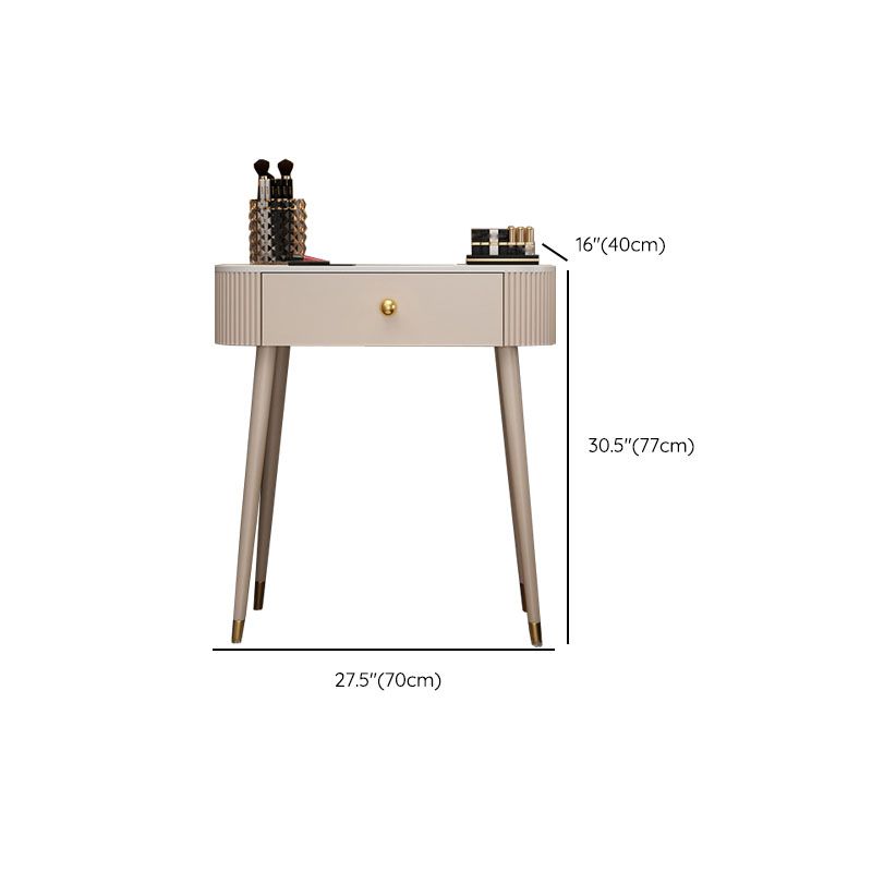 Modern Lighted Mirror Dressing Table Bedroom Makeup Table with Drawer
