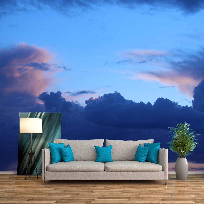 Sky Wall Mural Decal Moisture Resistant for Shops Cafeteria, Made to Measure