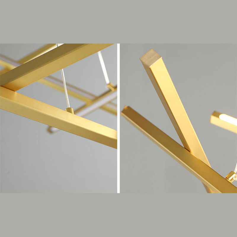 Estilo moderno colgante colgante colgante acrílico lámparas de luz para sala de estar dormitorio