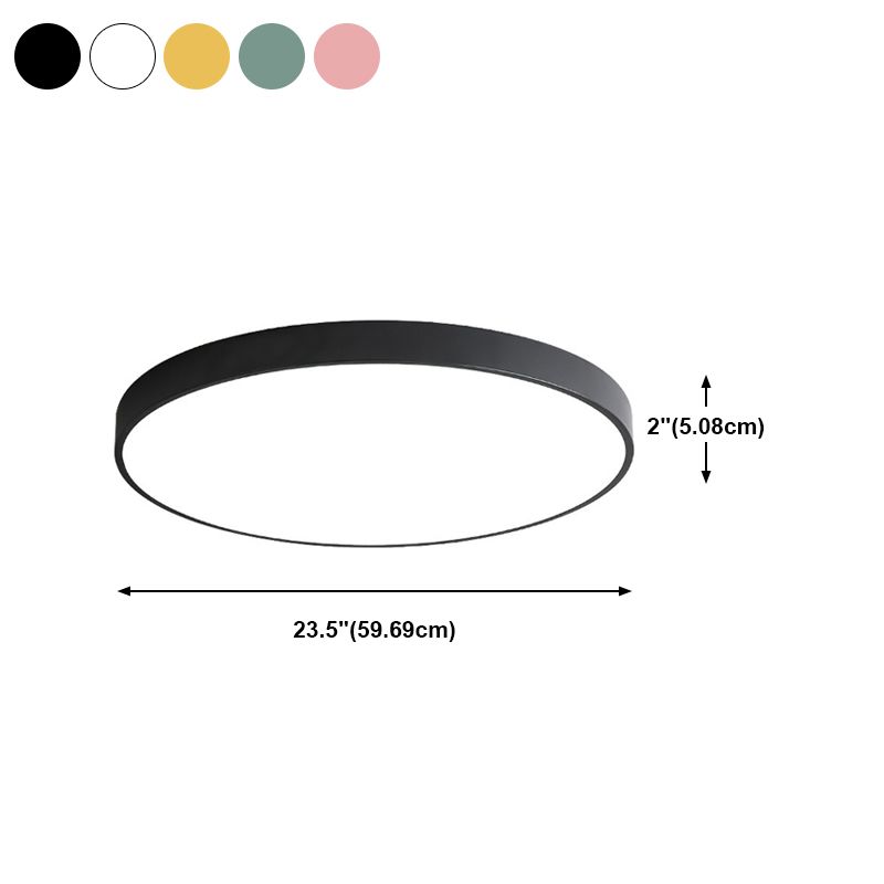 Plafonnier LED rond Simple et nordique, éclairage encastré pour chambre à coucher