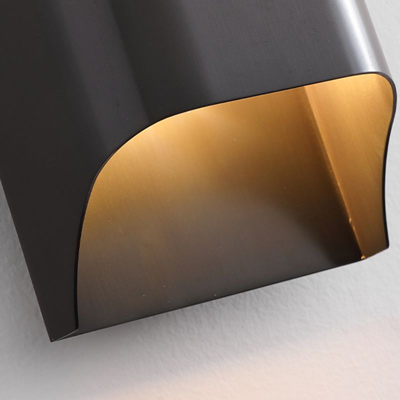 Modernism Wall Sconce Black Sconce Lighting with Copper for Hallway