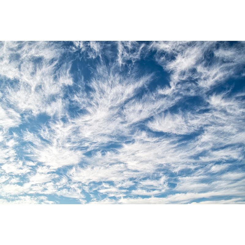 Minimalism Style Home Decor Blue Sky Mural Customized Wall Covering for Living Room