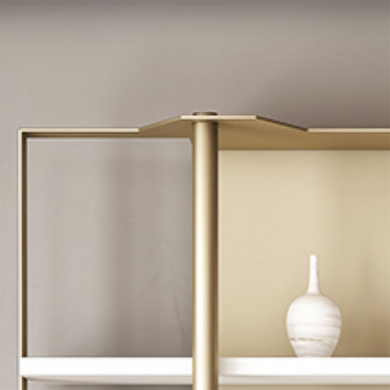 Glam Open Back Shelf Bookcase Metal Book Shelf for Study Room