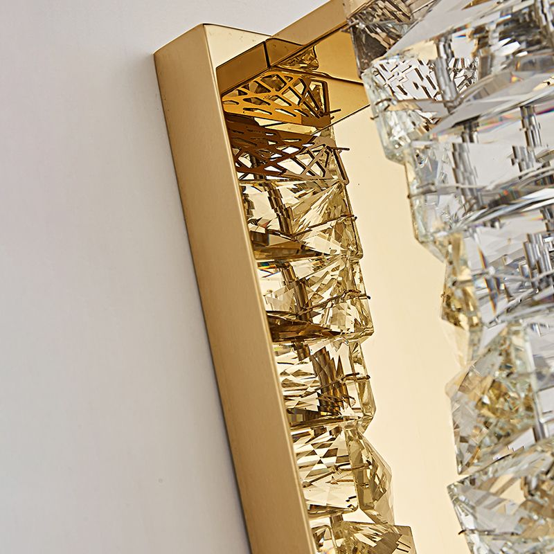 Postmoderne Wandleuchte Beleuchtung Kristallwand montiertes Lichter für Schlafzimmer Wohnzimmer