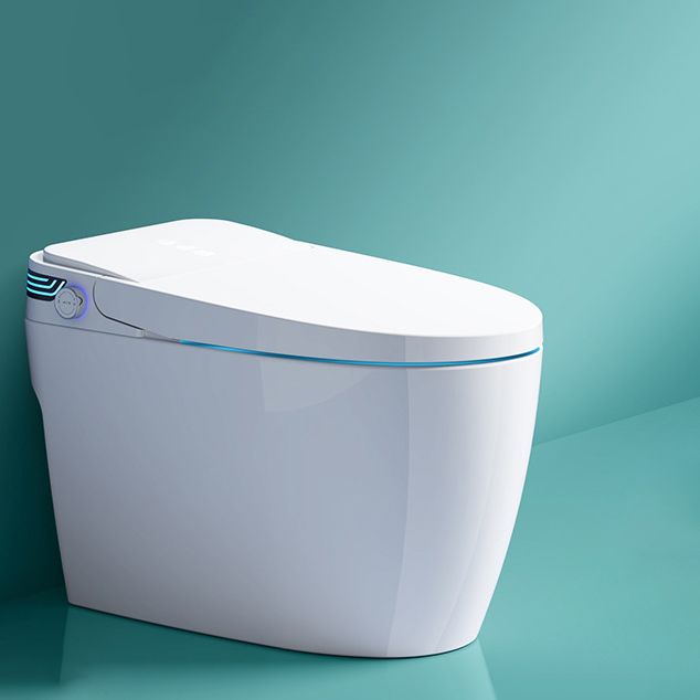 Modern Flush Toilet Concealed Tank One-Piece Toilet with Slow Close Seat